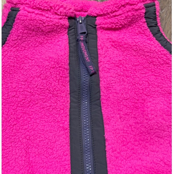 Free People Movement Mountain High Fleece Half Zip Fuchsia Flirt Size SP - Picture 4 of 9